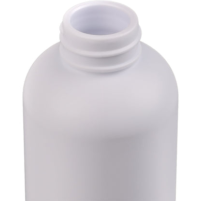 Front View of White Tania Recycled Bottle w/ FSC® Bamboo Lid 26oz