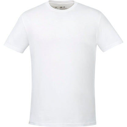 Front View of White tentree Organic Cotton Short Sleeve Tee - Men's plain