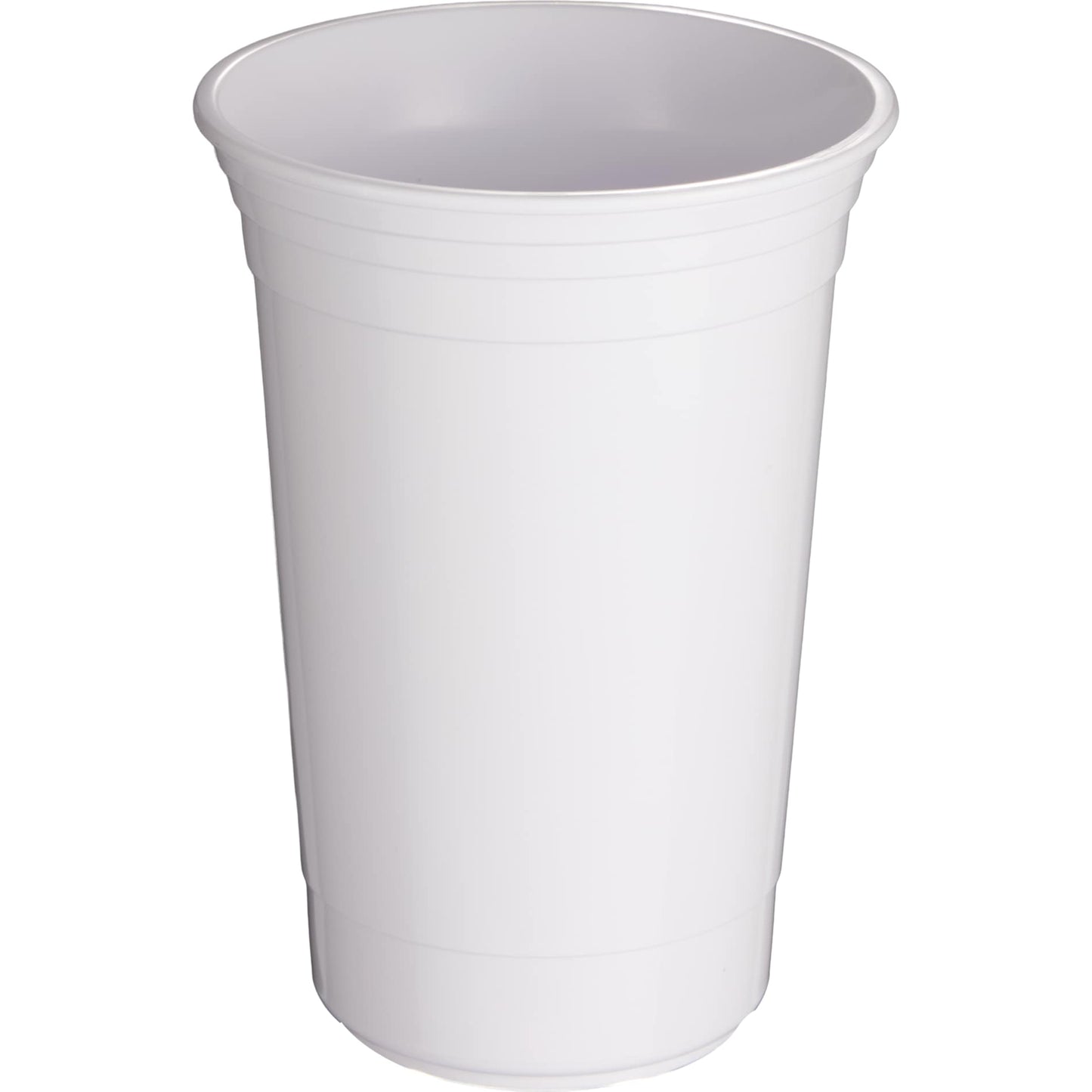 Front View of White The Varsity Double Wall Tumbler 16 oz. plain