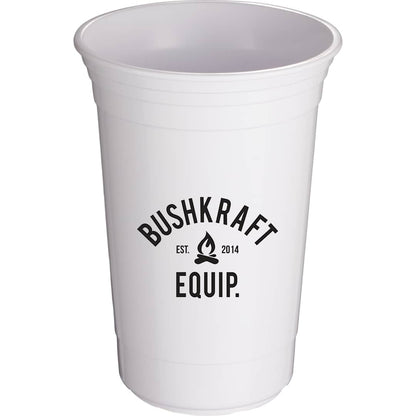 Front View of White The Varsity Double Wall Tumbler 16 oz.