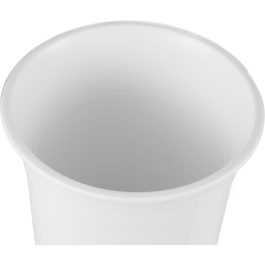 Front View of White The Varsity Double Wall Tumbler 16 oz.