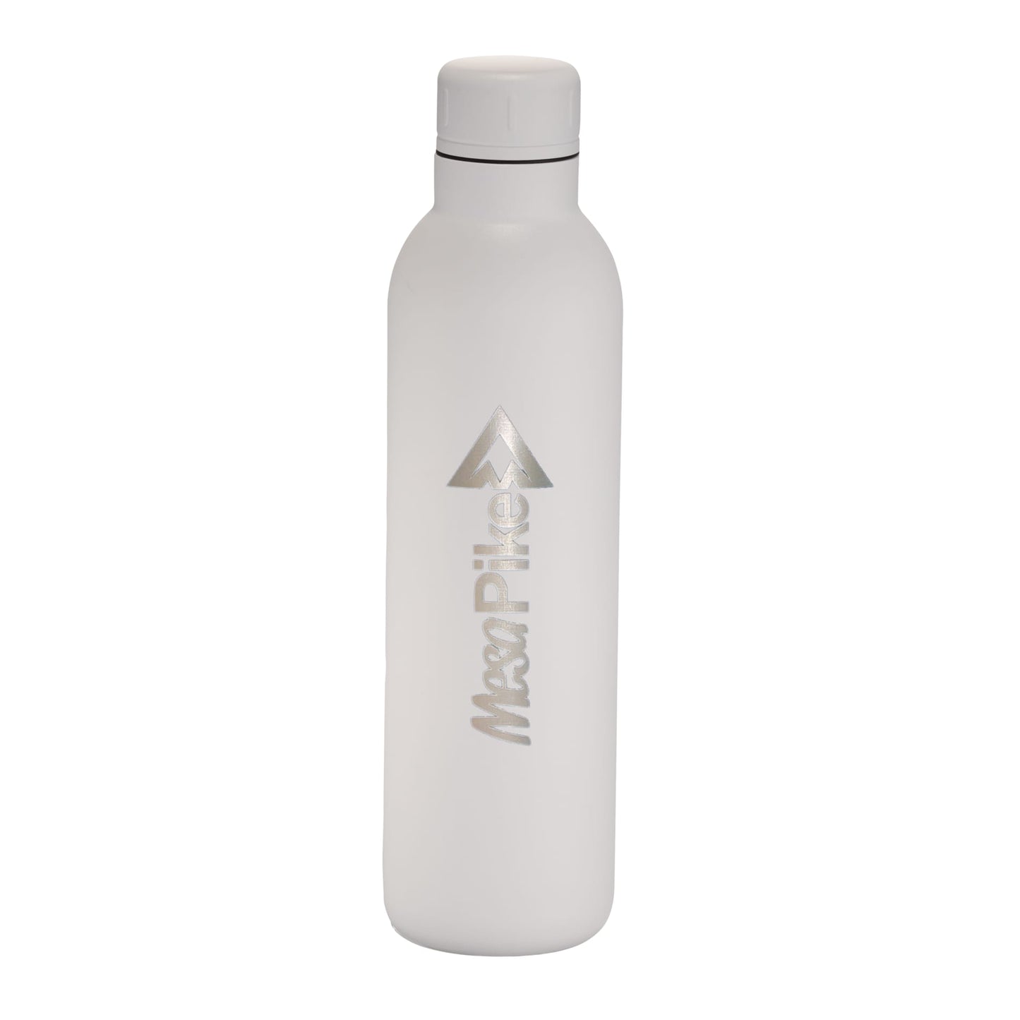 Front View of White Thor Copper Vacuum Insulated Bottle 17oz