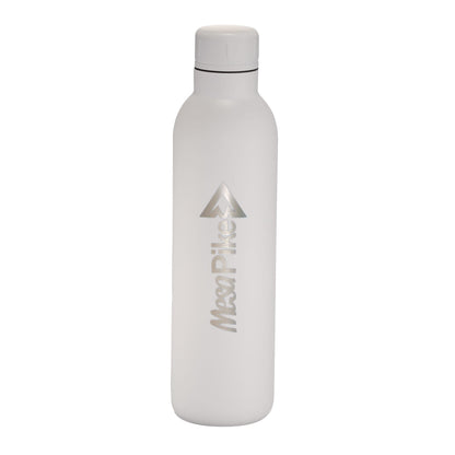 Front View of White Thor Copper Vacuum Insulated Bottle 17oz