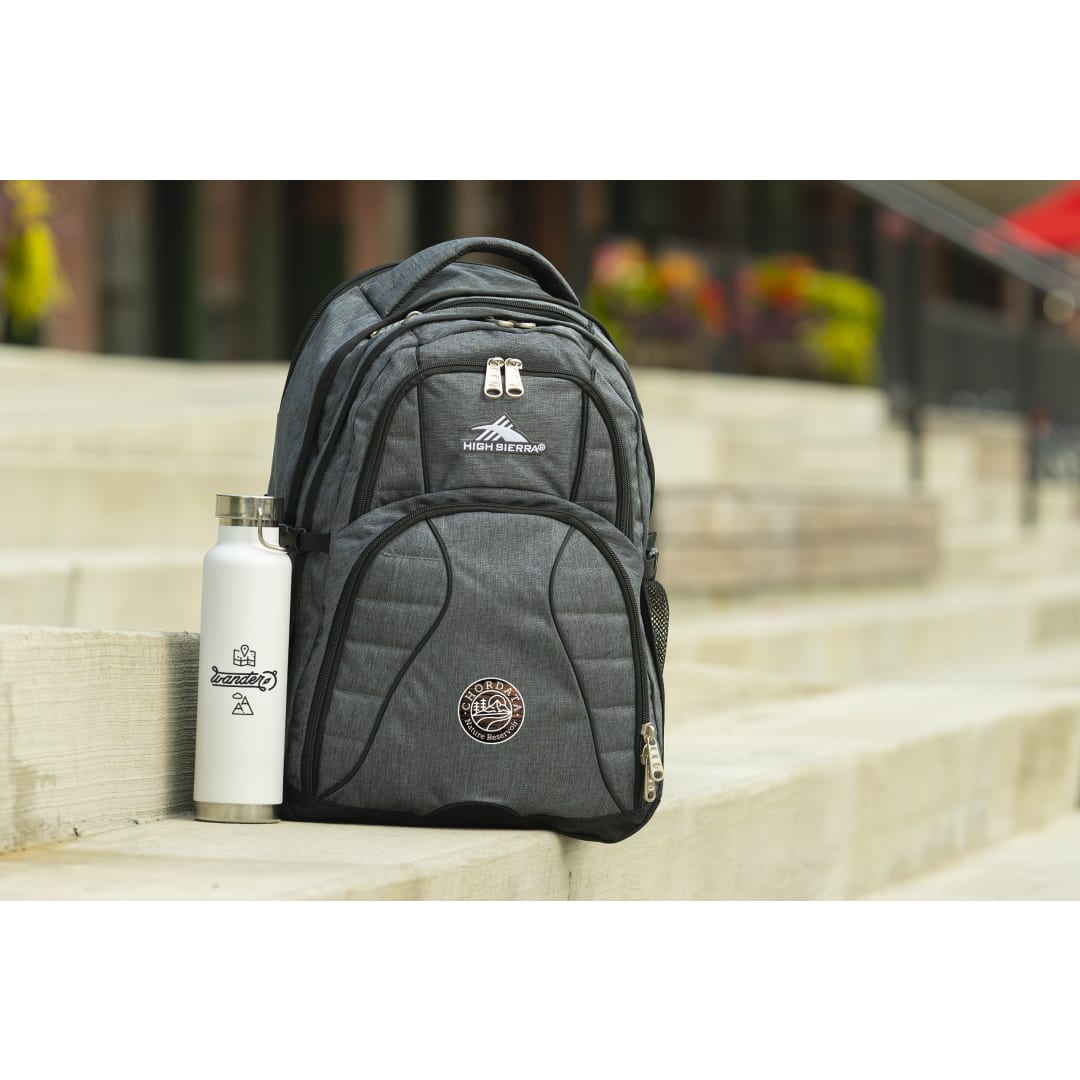 Front View of White Thor Copper Vacuum Insulated Bottle 22oz