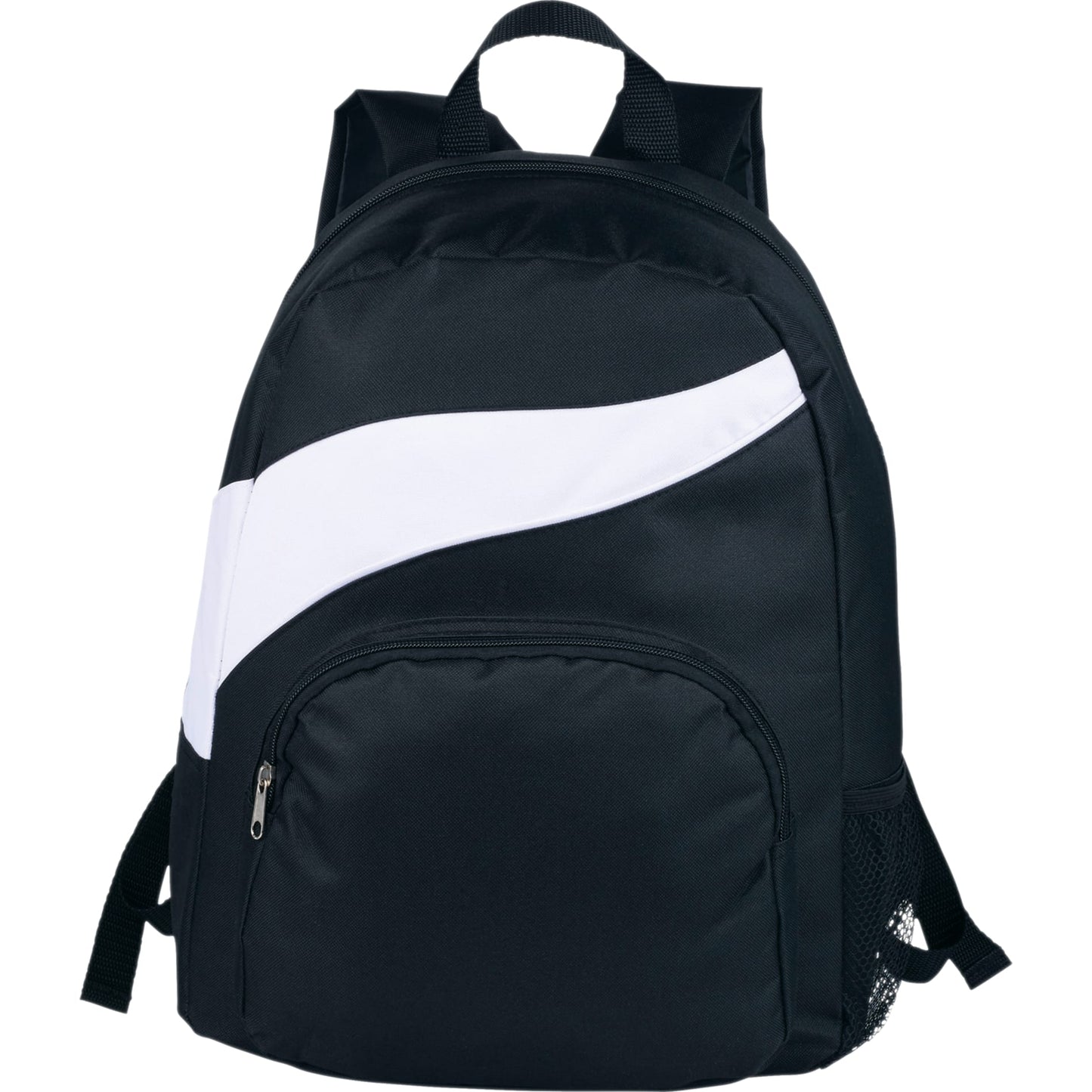 Front View of White Tornado Deluxe Backpack plain
