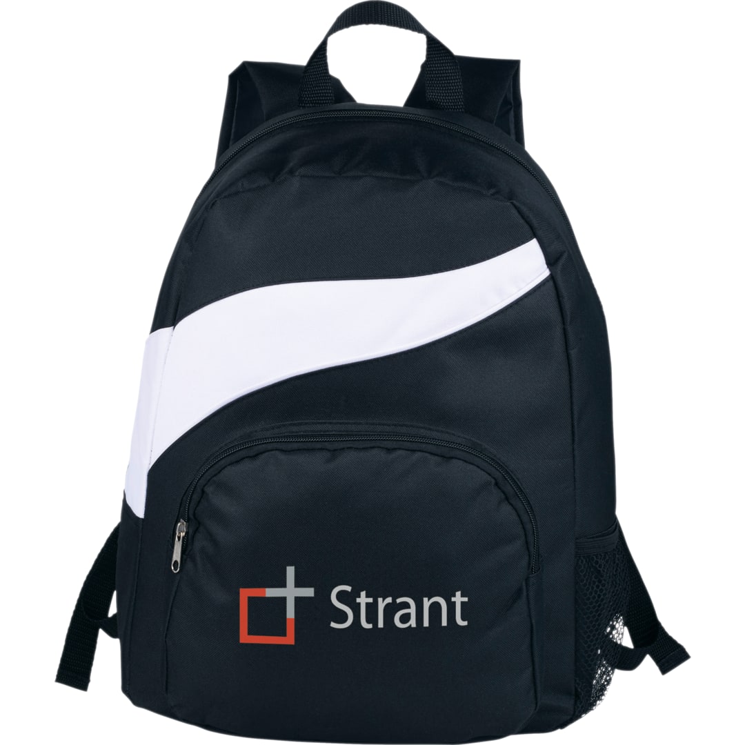Front View of White Tornado Deluxe Backpack