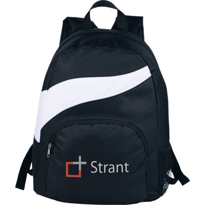 Front View of White Tornado Deluxe Backpack
