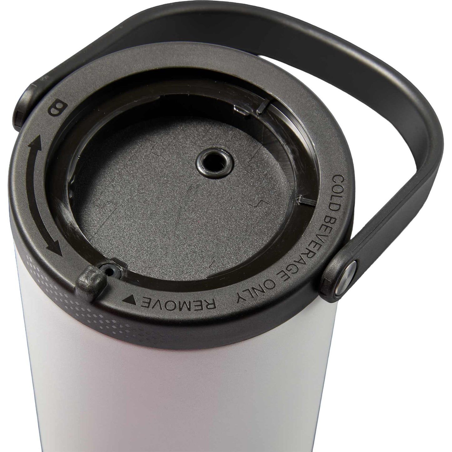 Front View of White Trinity Recycled Straw Leak proof Tumbler 30oz