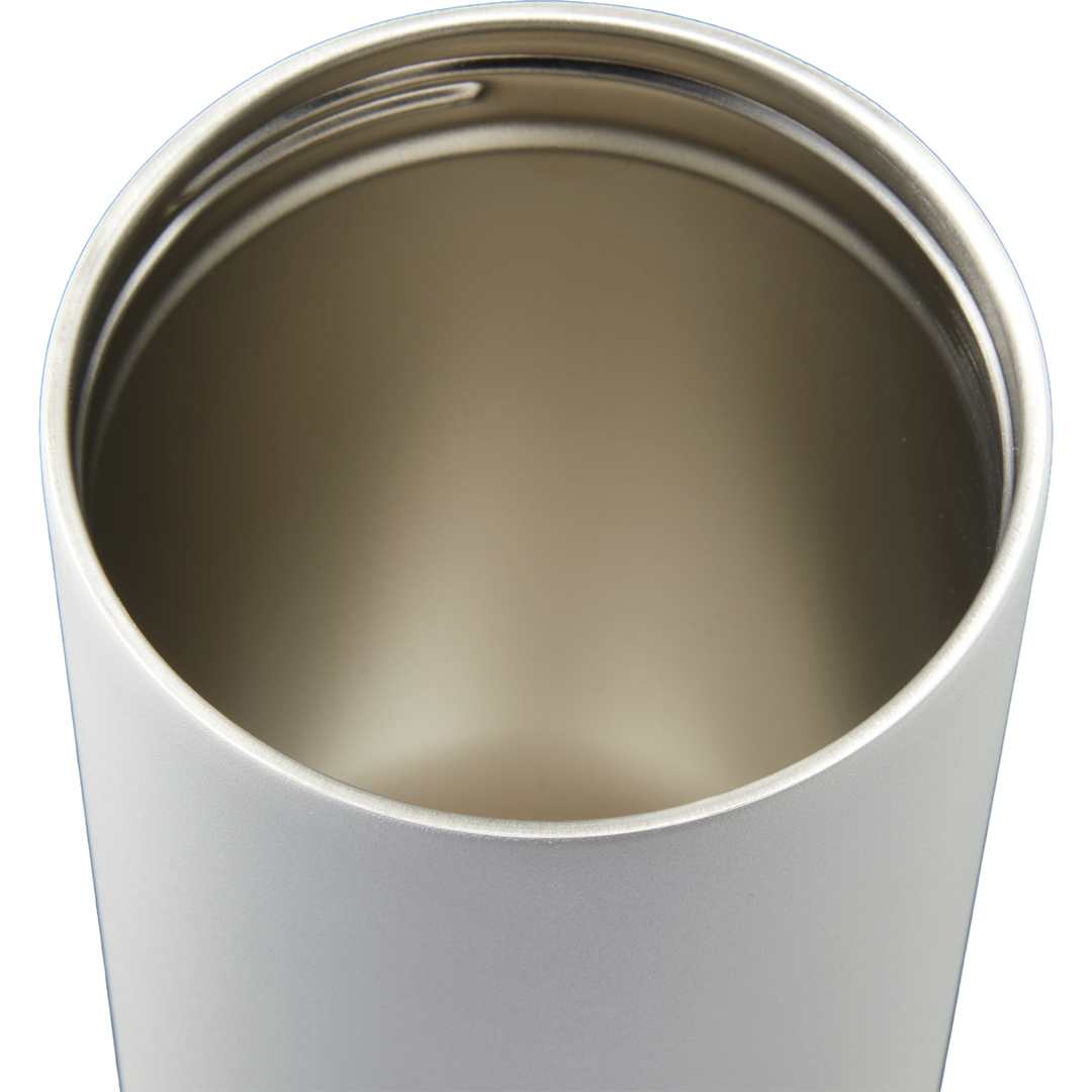 Front View of White Trinity Recycled Straw Leak proof Tumbler 30oz
