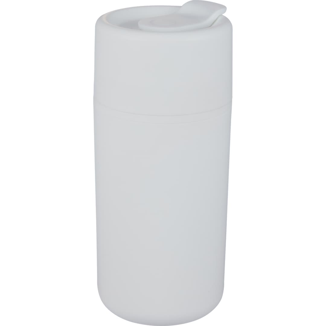 Front View of White Urban 16oz Recycled Tumbler plain