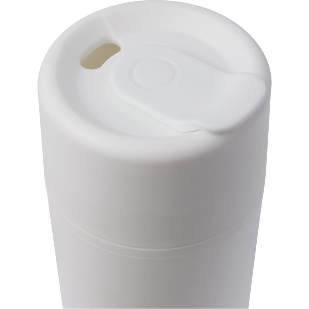 Front View of White Urban 16oz Recycled Tumbler plain