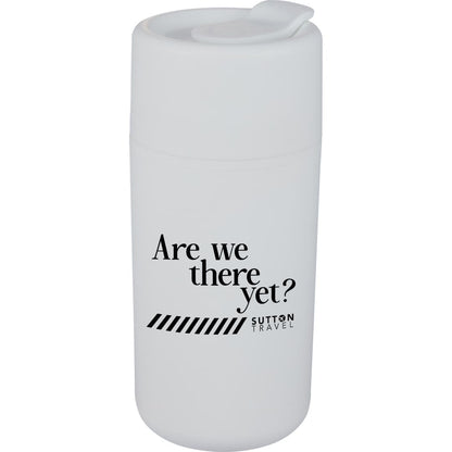 Front View of White Urban 16oz Recycled Tumbler