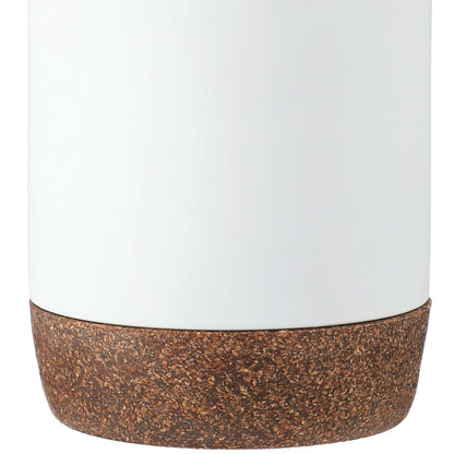Front View of White Valhalla 16oz Tumbler With Plastic Inner plain