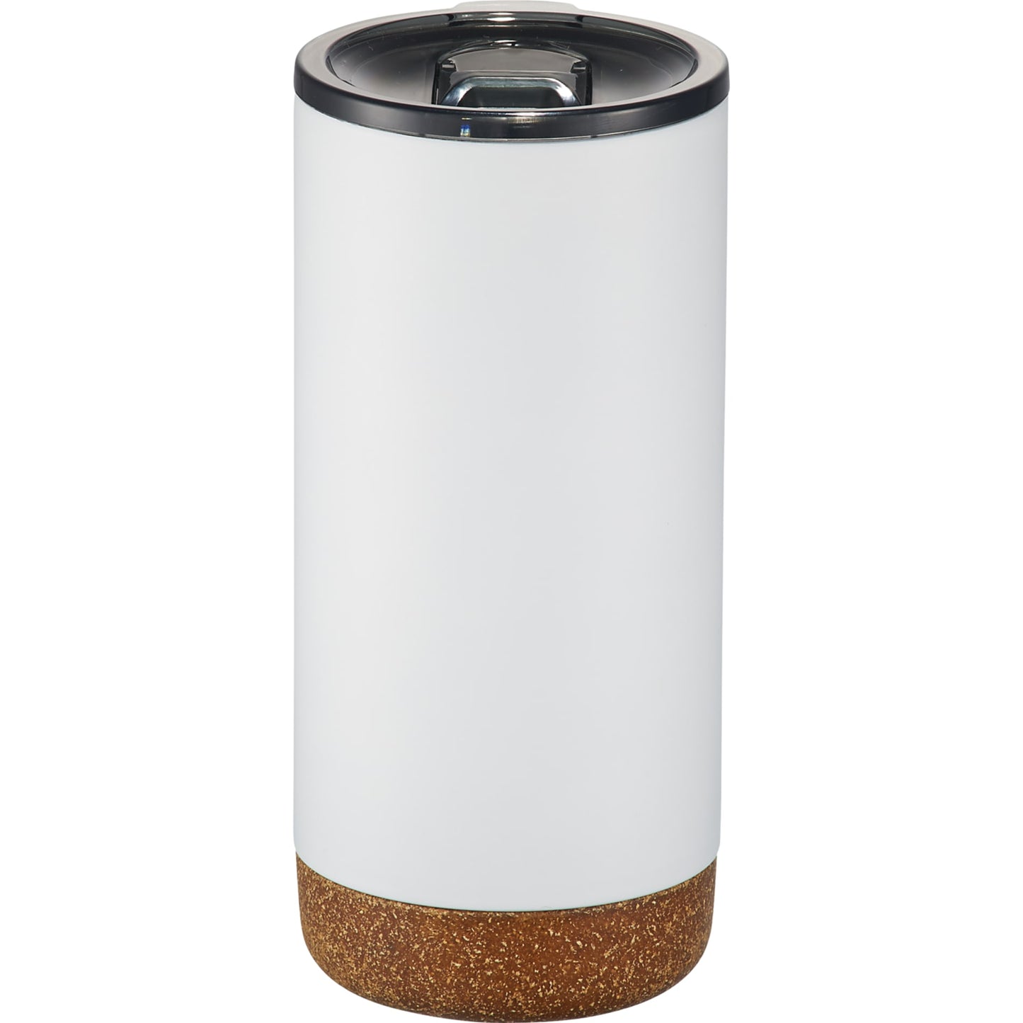 Front View of White Valhalla Copper Vacuum Insulated Tumbler 16oz plain