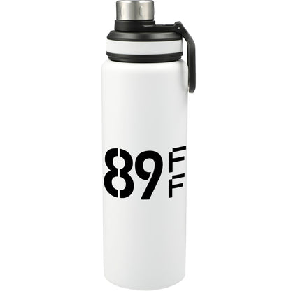 Front View of White Vasco 32oz Stainless Steel Bottle