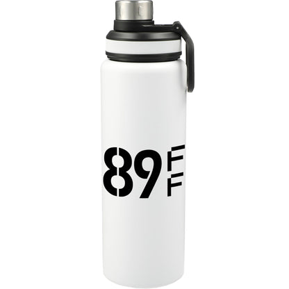 Front View of White Vasco 32oz Stainless Steel Bottle