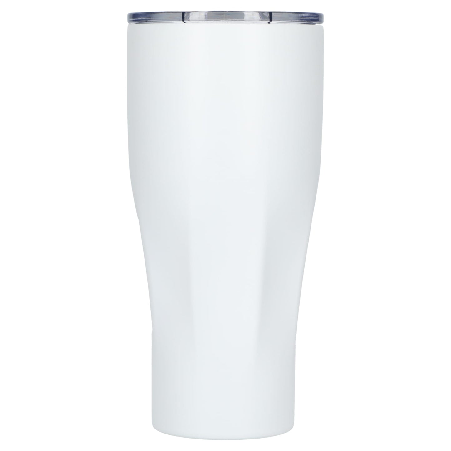 Front View of White Victor Recycled Vacuum Insulated Tumbler 20oz plain