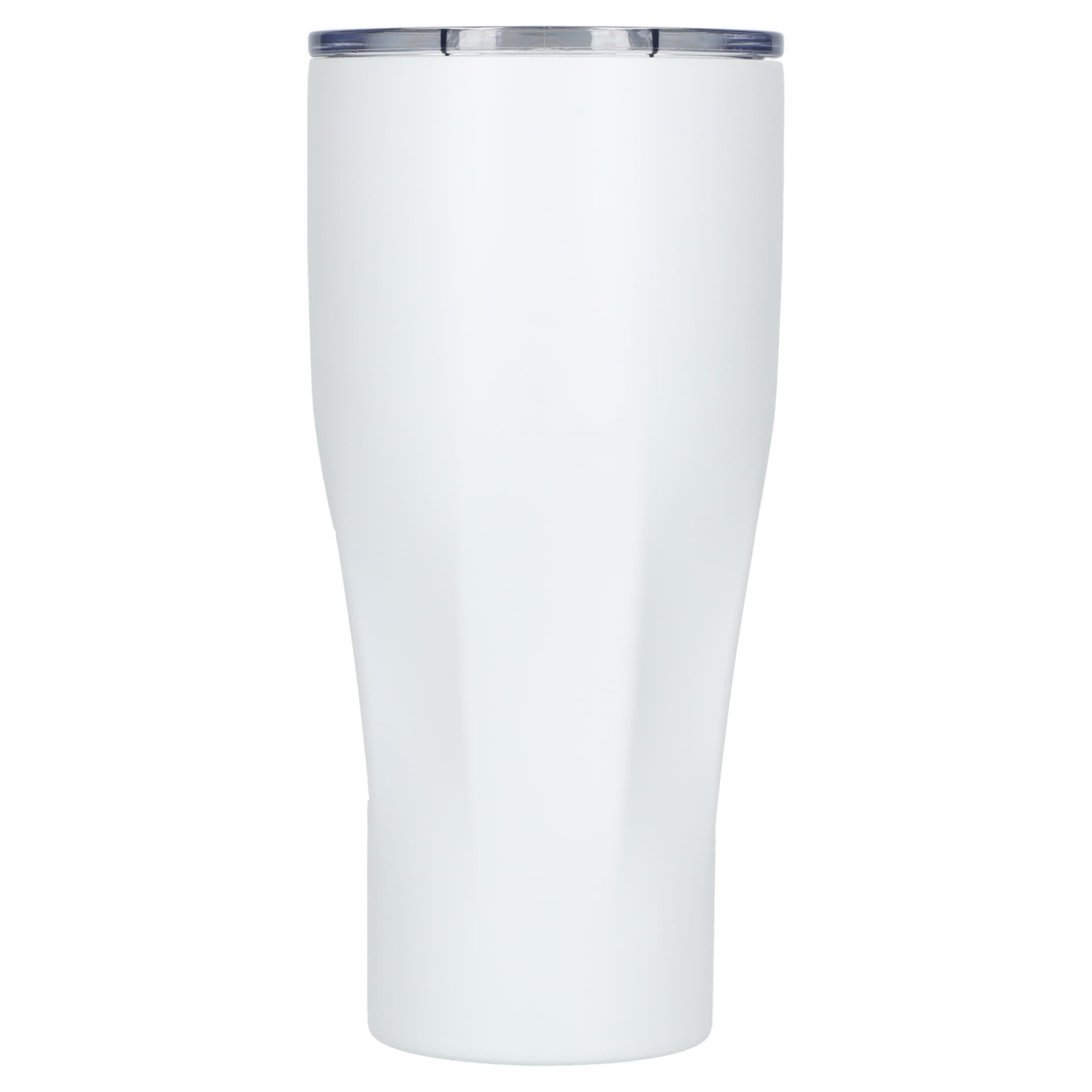 Front View of White Victor Recycled Vacuum Insulated Tumbler 20oz plain