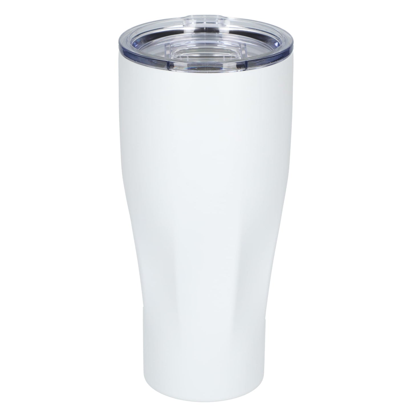 Front View of White Victor Recycled Vacuum Insulated Tumbler 20oz plain