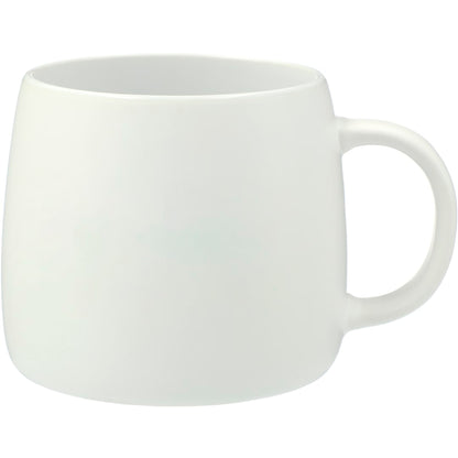 Front View of White Vida Ceramic Mug 15oz plain