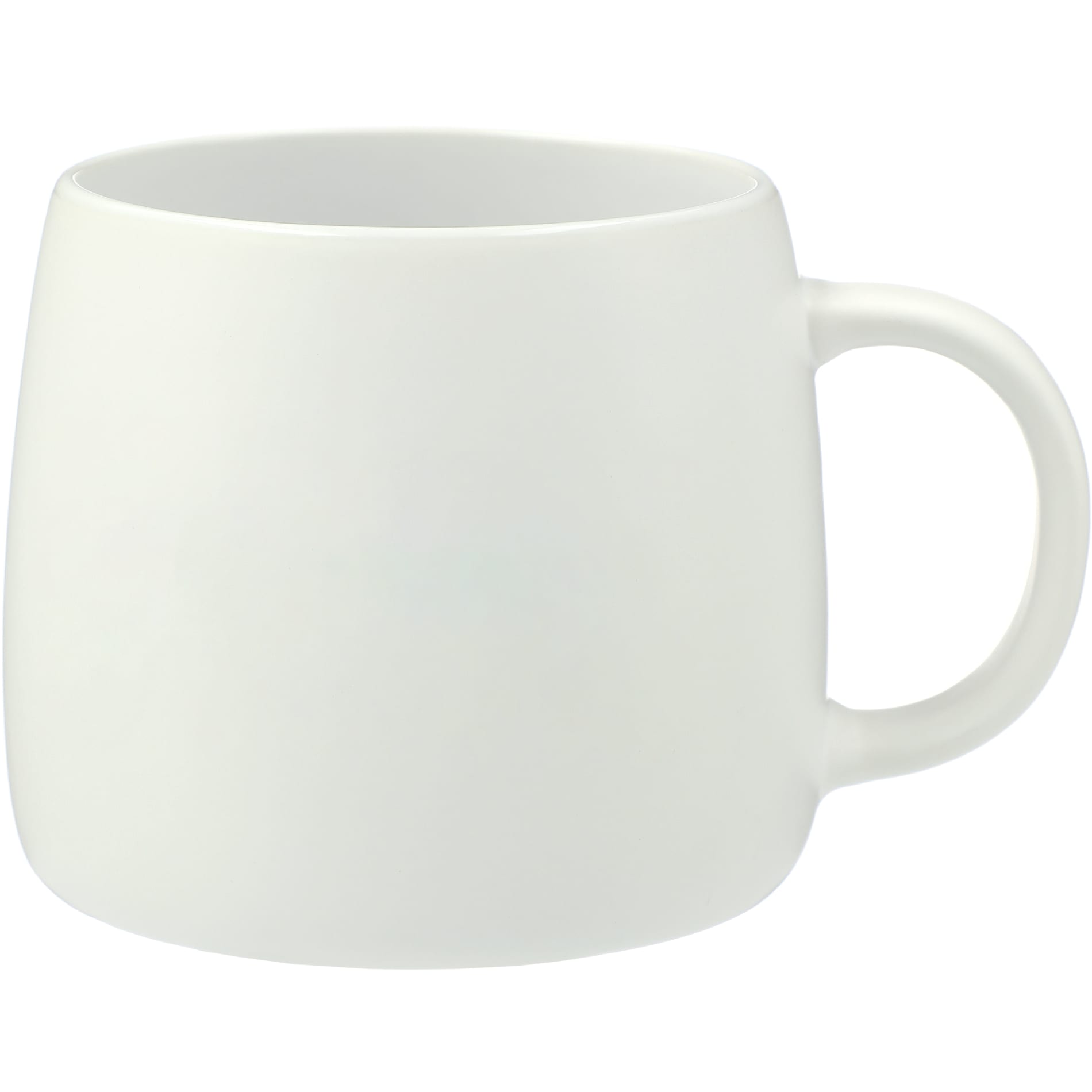 Front View of White Vida Ceramic Mug 15oz plain