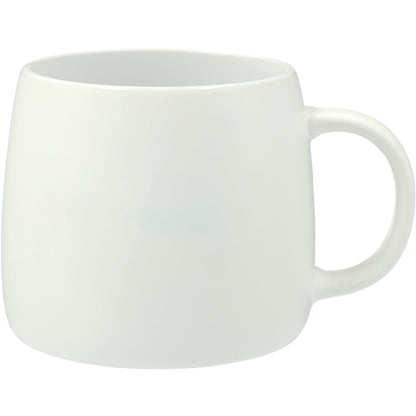 Front View of White Vida Ceramic Mug 15oz plain