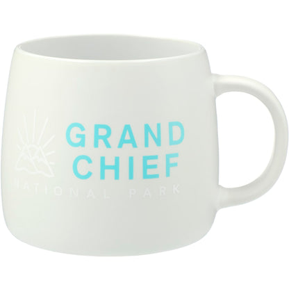 Front View of White Vida Ceramic Mug 15oz