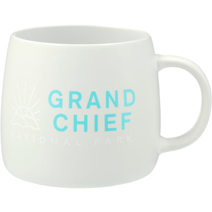 Front View of White Vida Ceramic Mug 15oz