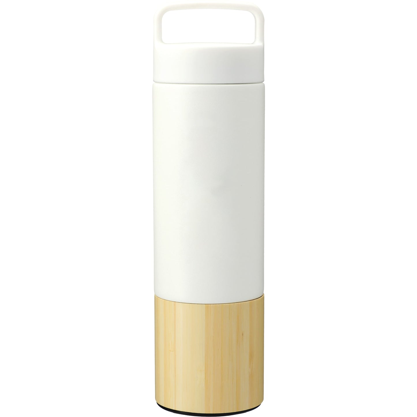 Front View of White Welly® Traveler Copper Vacuum Bottle 18oz plain