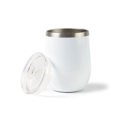 Gloss White CORKCICLE® Stemless Wine Cup - 12 Oz. plain