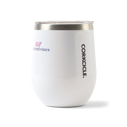Gloss White CORKCICLE® Stemless Wine Cup - 12 Oz.