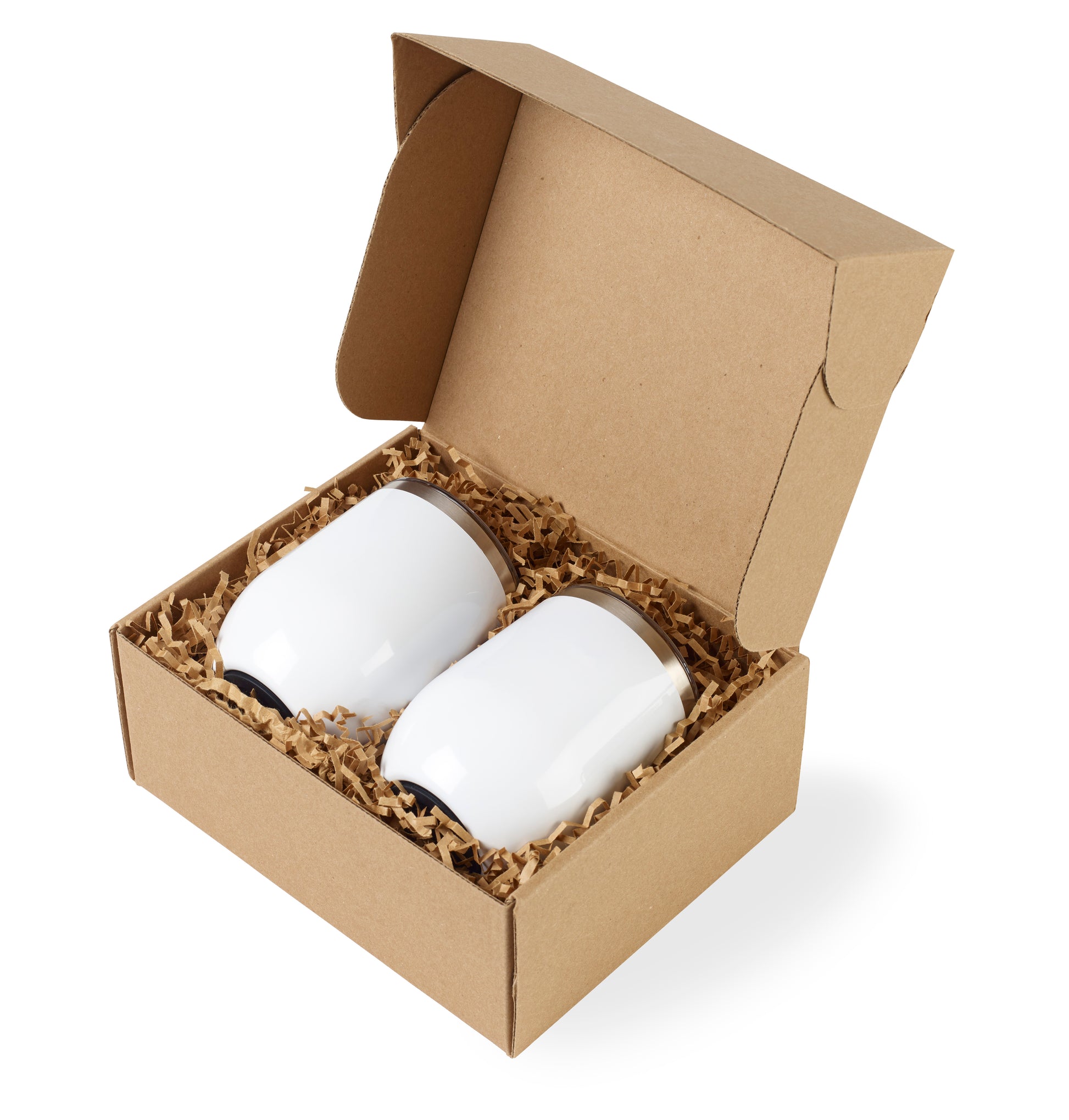 Gloss White CORKCICLE® Stemless Wine Cup Gift Set plain