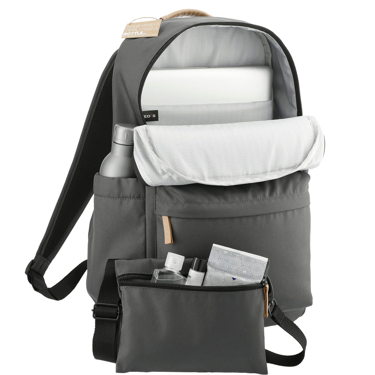 Gray Aft Recycled 15" Computer Modular Backpack