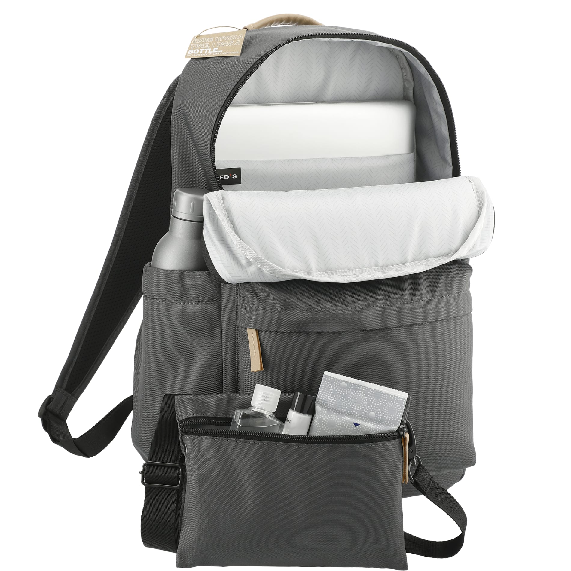 Gray Aft Recycled 15" Computer Modular Backpack