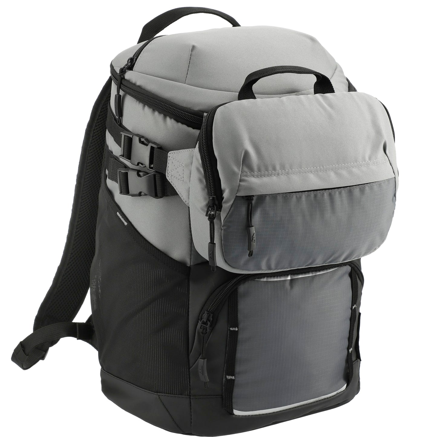 Gray Arctic Zone® Repreve® Backpack Cooler with Sling plain