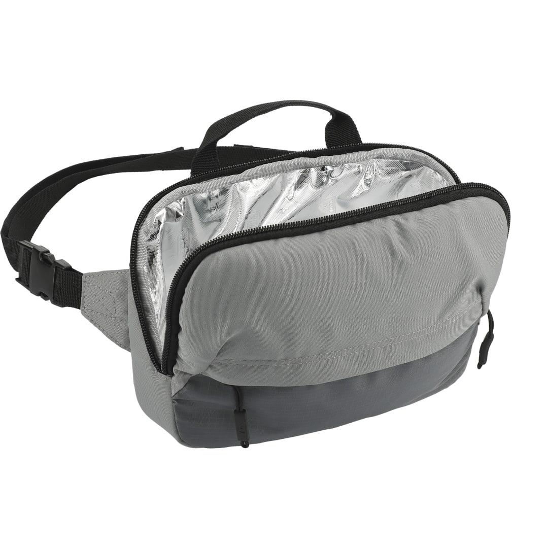 Gray Arctic Zone® Repreve® Backpack Cooler with Sling plain