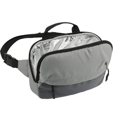 Gray Arctic Zone® Repreve® Backpack Cooler with Sling plain