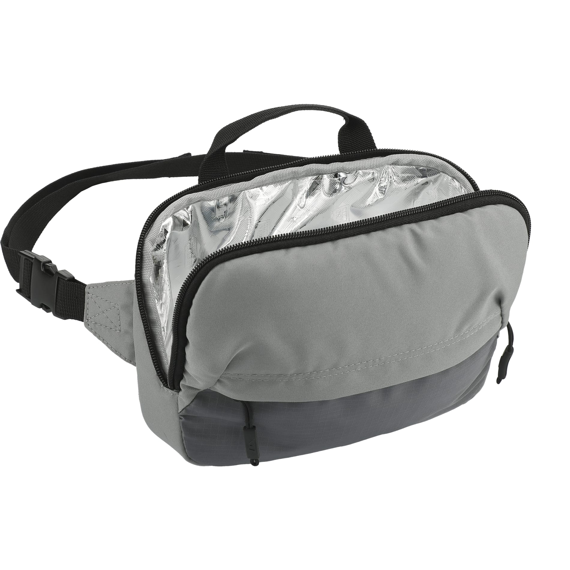 Gray Arctic Zone® Repreve® Backpack Cooler with Sling plain
