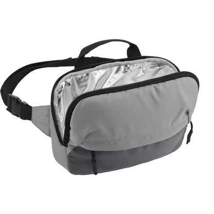 Gray Arctic Zone® Repreve® Backpack Cooler with Sling plain