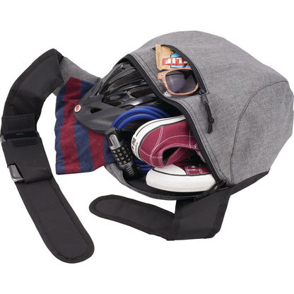 Gray Brooklyn Deluxe Sling Backpack plain