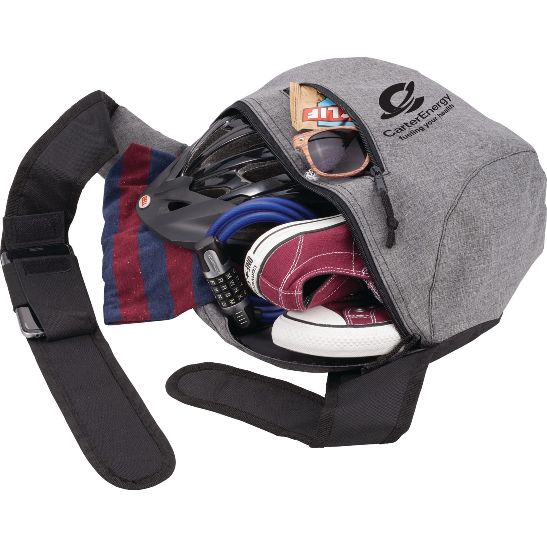 Gray Brooklyn Deluxe Sling Backpack