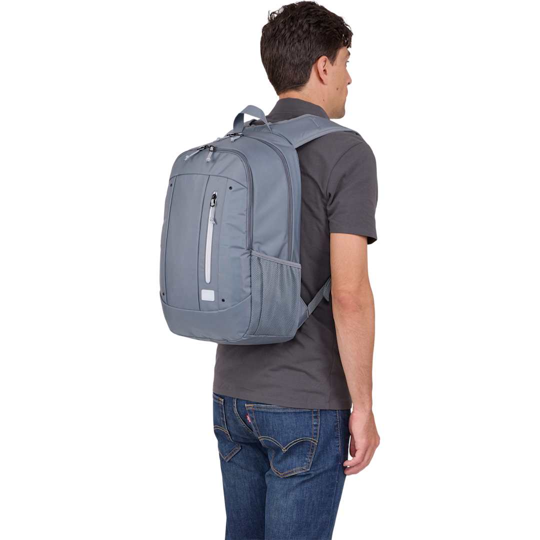 Gray Case Logic Jaunt Recycled 15" Computer Backpack plain