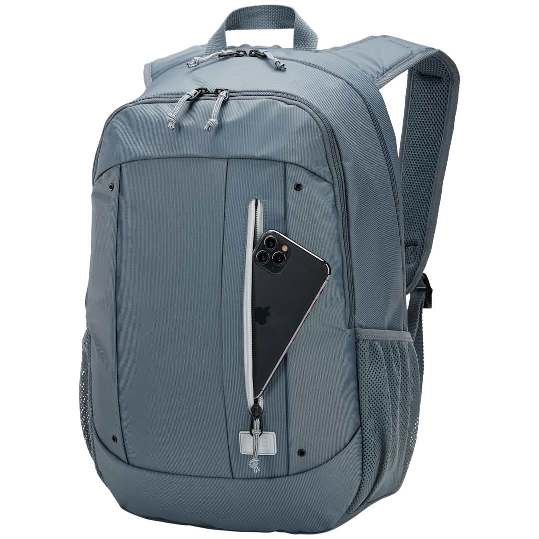 Gray Case Logic Jaunt Recycled 15" Computer Backpack plain