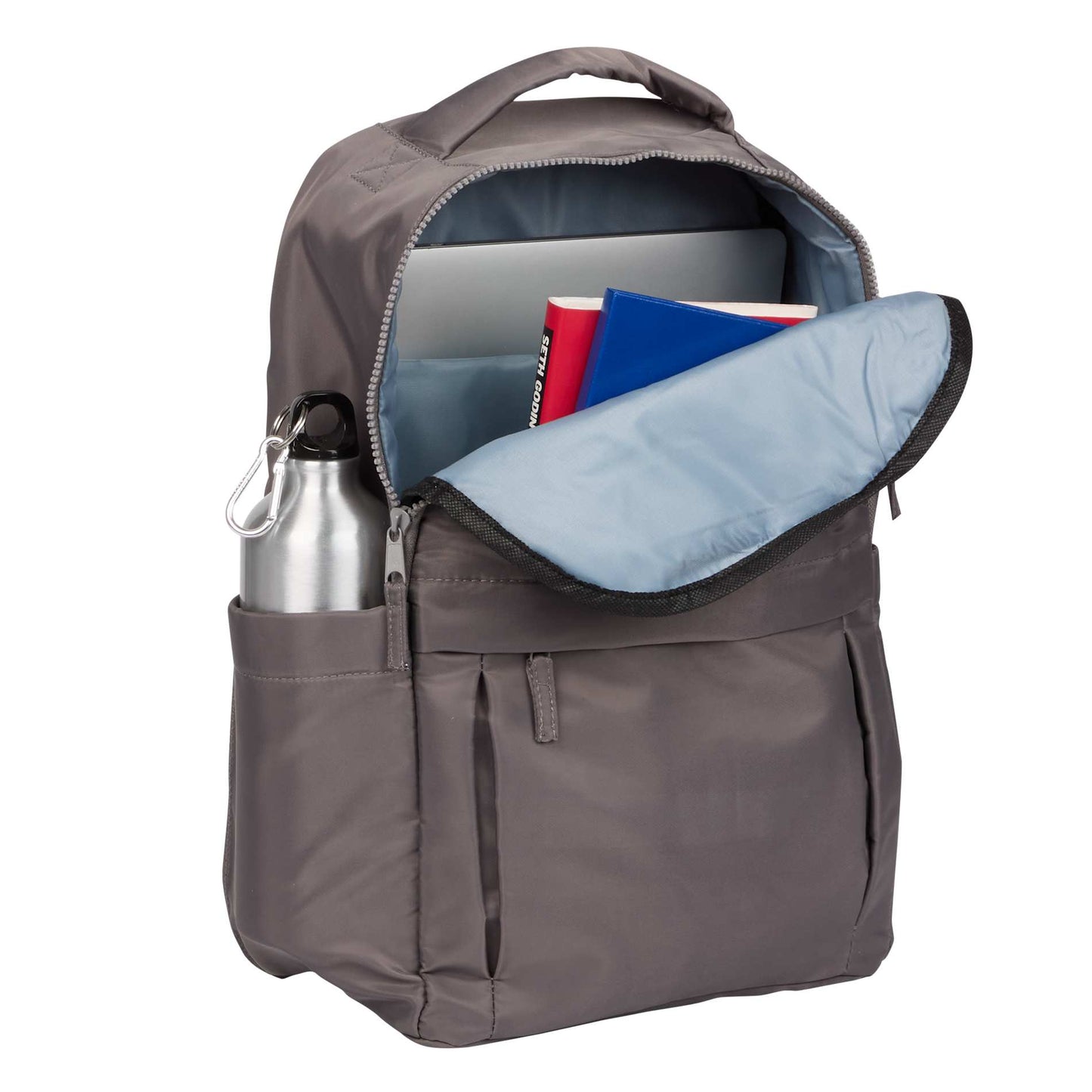 Gray Daybreak Recycled 15" Laptop Backpack plain