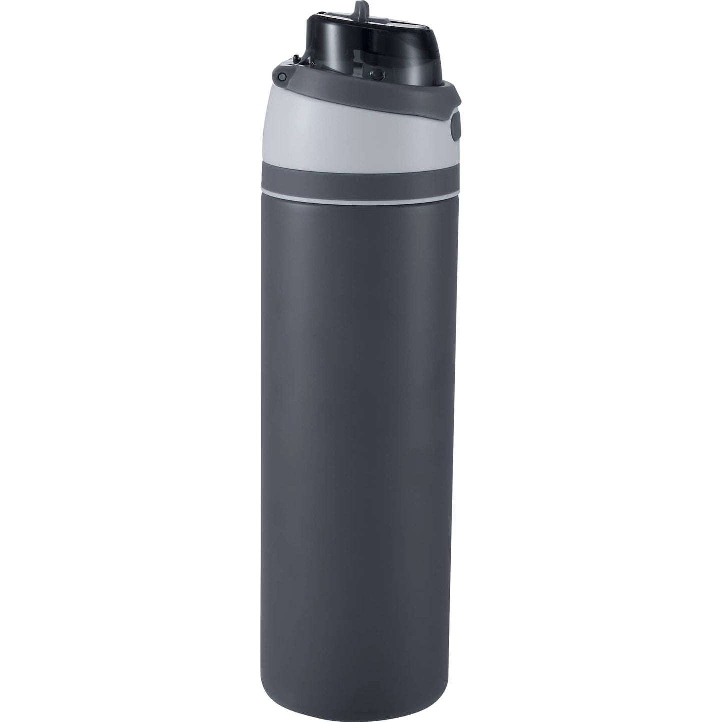 Gray Elvin 28oz Recycled Stainless Flip Straw Bottle plain