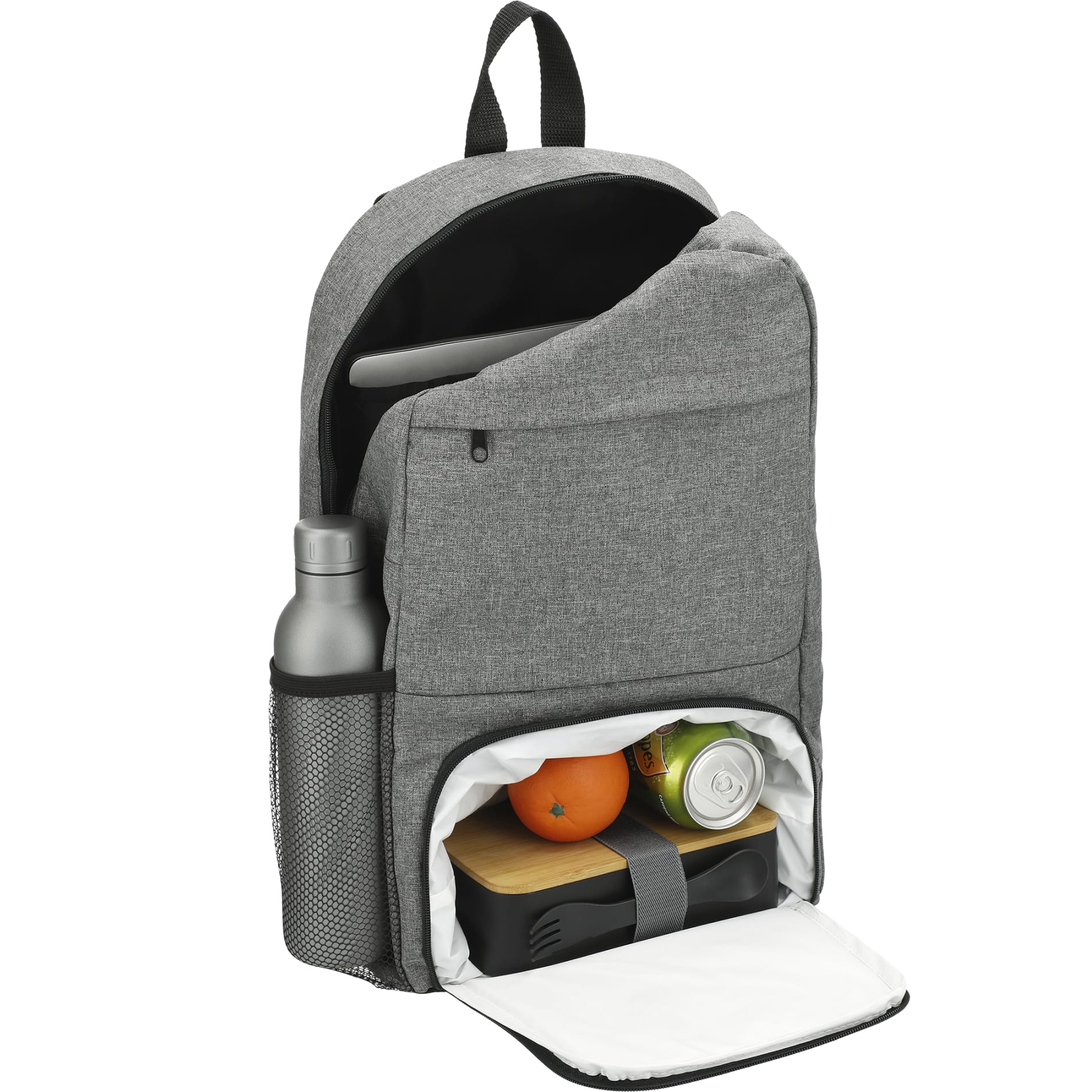 Gray Essential Insulated 15" Computer Backpack plain