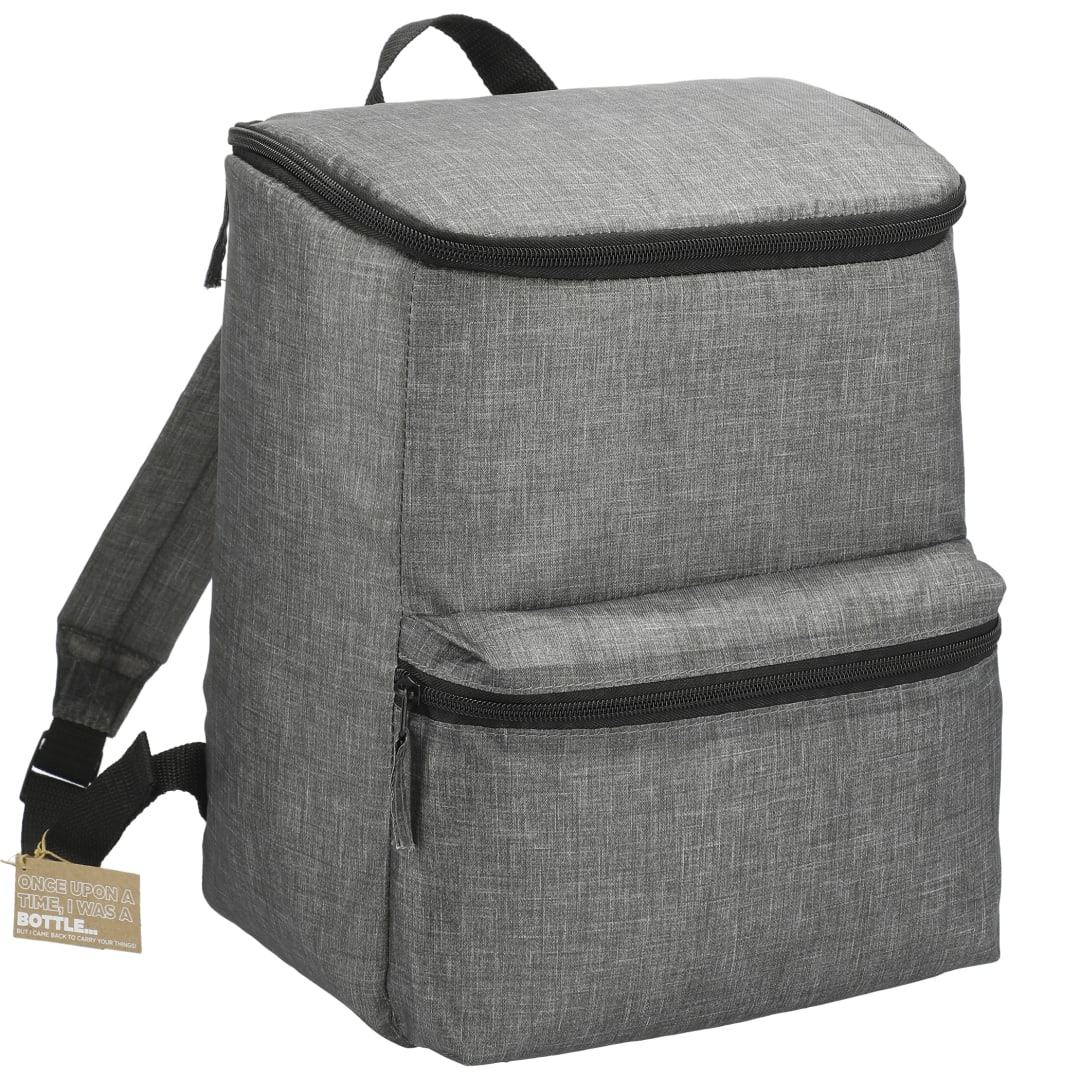 Gray Excursion Recycled 20 Can Backpack Cooler plain