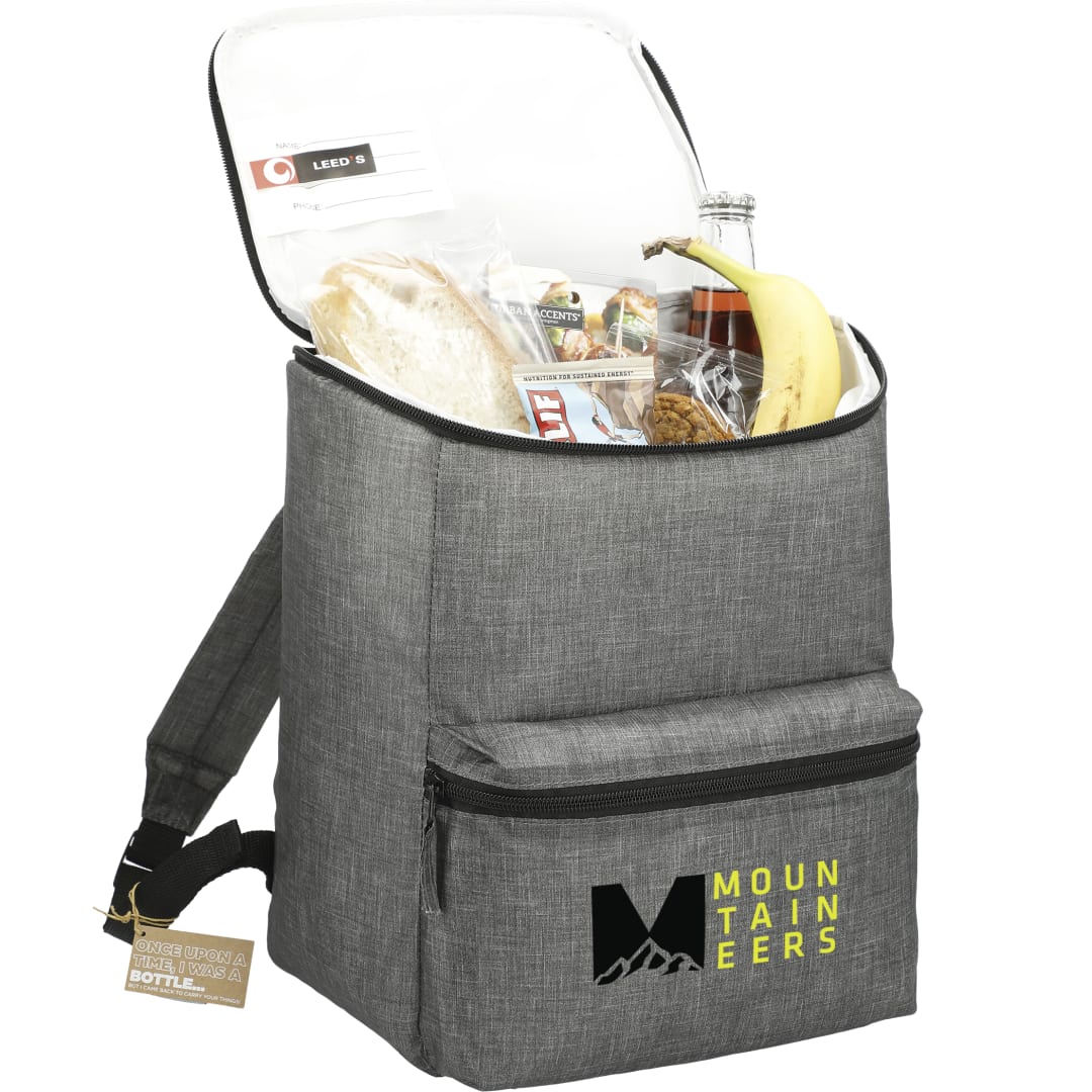 Gray Excursion Recycled 20 Can Backpack Cooler