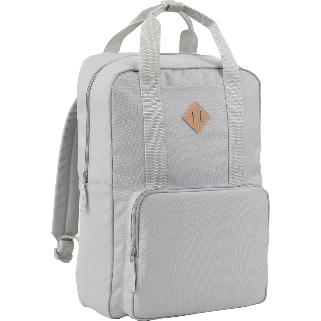 Gray Fife Recycled 15" Laptop Backpack plain