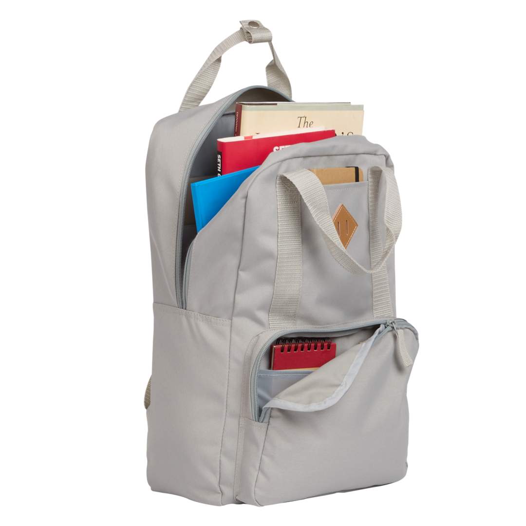 Gray Fife Recycled 15" Laptop Backpack plain